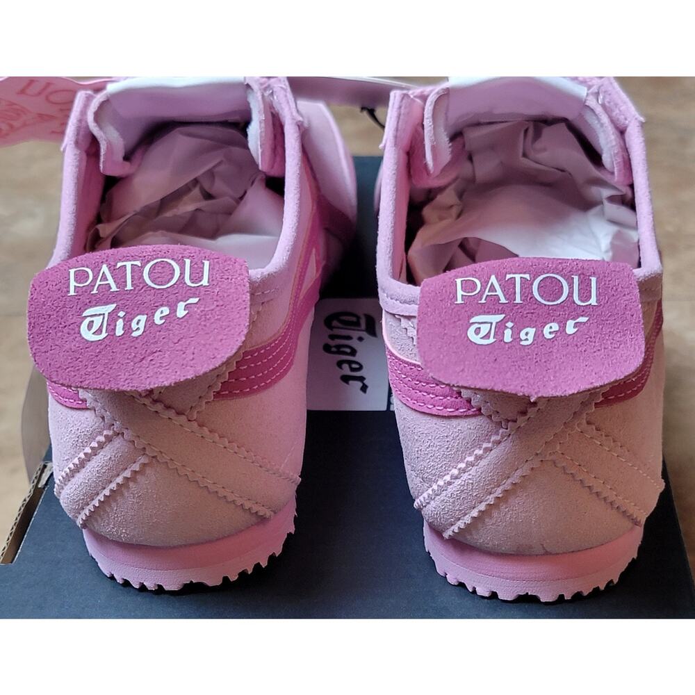 Fashion Sneakers Women 8 Pink Suede Lace Up Onitsuka Tiger Casual Shoe Retro Y2K - Picture 4 of 12